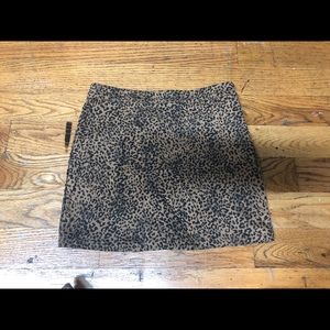 Leopard mini skirt